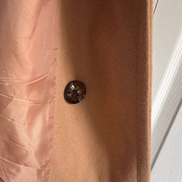 NWT Anne Klein Women's Camel  Double-Breasted wool  Pea Coat Sz XL - Picture 6 of 13